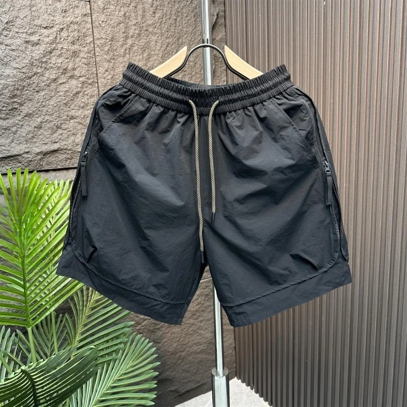 Men's Plus Size Vintage Cargo Shorts Summer Lightweight 5 Inch Inseam Zipper Fly Casual Workwear Above Knee Shorts