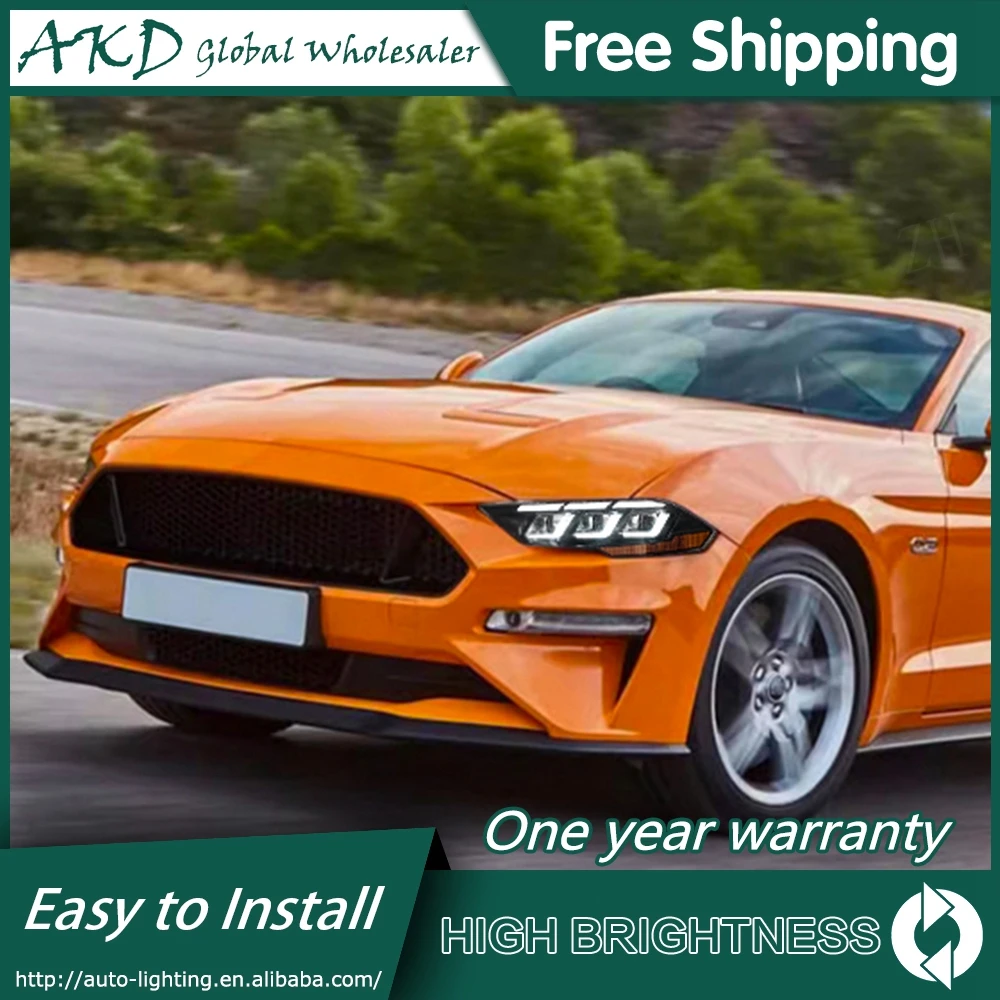 

Автомобиль для Ford Mustang 2018-2020 фары DRL Hella 12V светодиодные ксеноновые лампы H7 автомобильные принадлежности авто тюнинг аксессуар налобный фонарь Mustang
