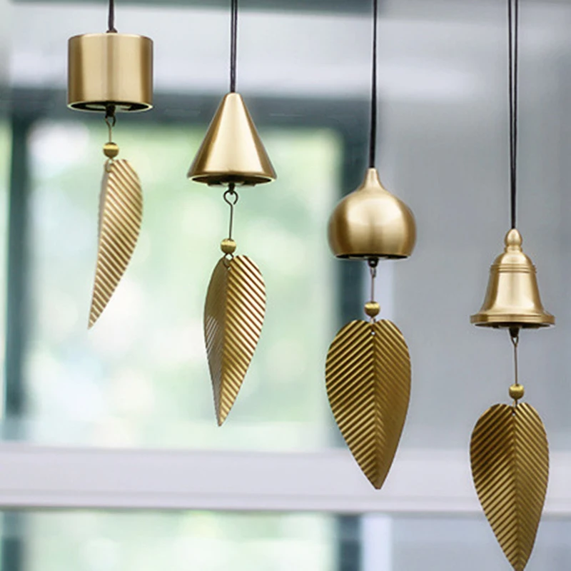 Japanese Copper Wind Chimes - Handcrafted Outdoor Garden Bells with Melodic Tone for Yard & Home Decor