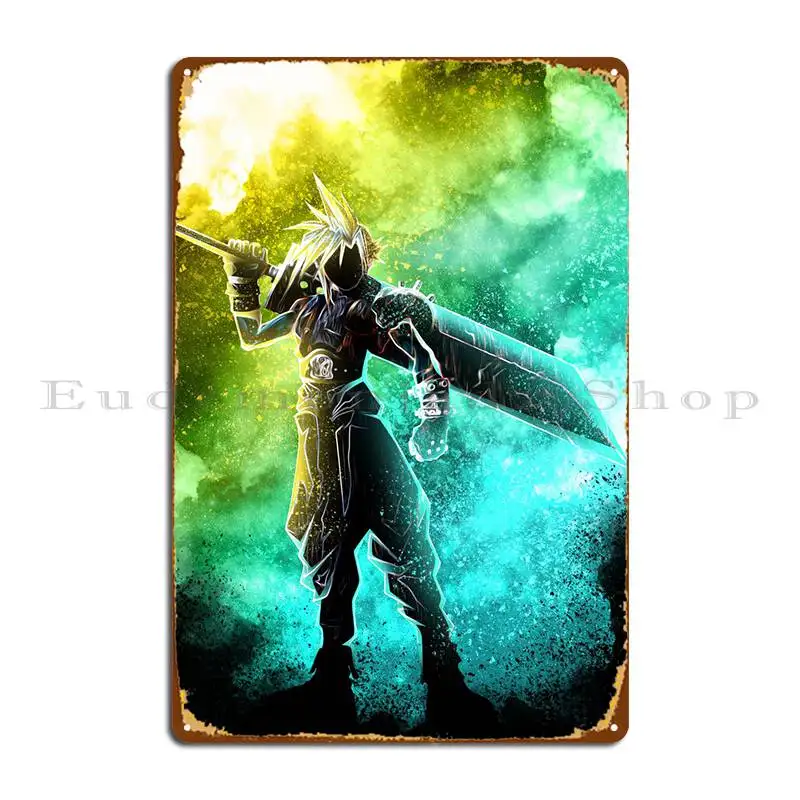 Dark Soul Of Gaming Metal Sign Wall Mural Wall Decor Club Create Classic Tin Sign Poster