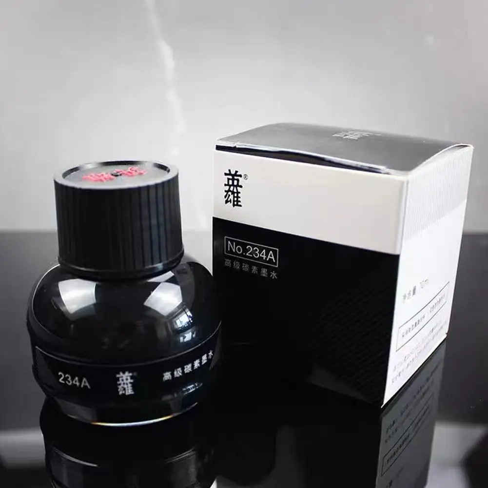 1 Bottle YingXiong Black 70ml Fountain Pen Ink Refilling Pen Ink Fountain Inks Quality Calligraphy Writing High Stationery