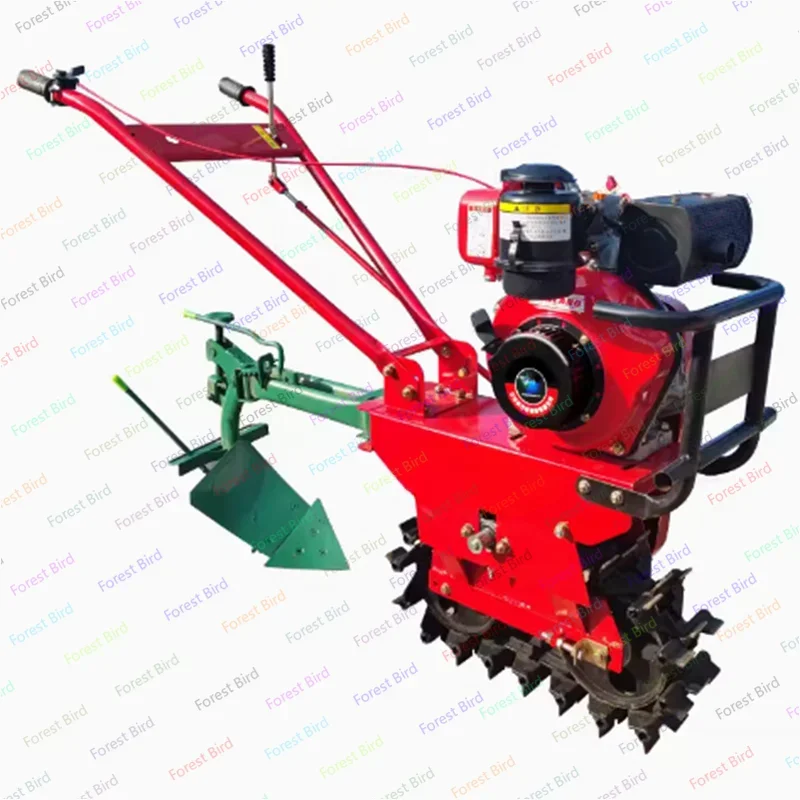 Gasoline and Diesel Engine Mini Self Propelled Power Tiller Rotary Small Plough Machine Cultivator