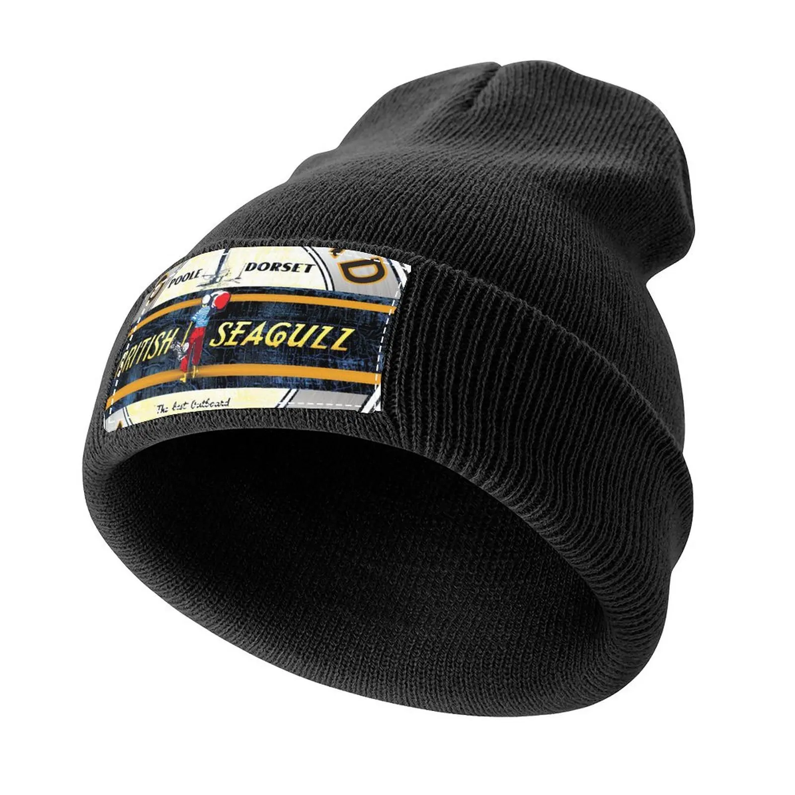 

British Seagull Outboard motors UK Sticker Knitted Cap cute Luxury Hat Hat Baseball Cap Streetwear Men's Luxury Women's