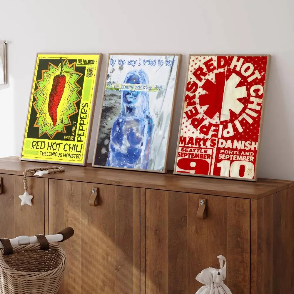 Band R-Red Hot C-Chili Peppers  Anime Posters Sticky Whitepaper Prints Posters Artwork Kawaii Room Decor