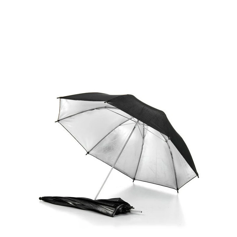 Photographic Equipment,Soft Light Studio,Photography Umbrella,33-Inch Reflective Umbrella with Black Outside and Silver Inside