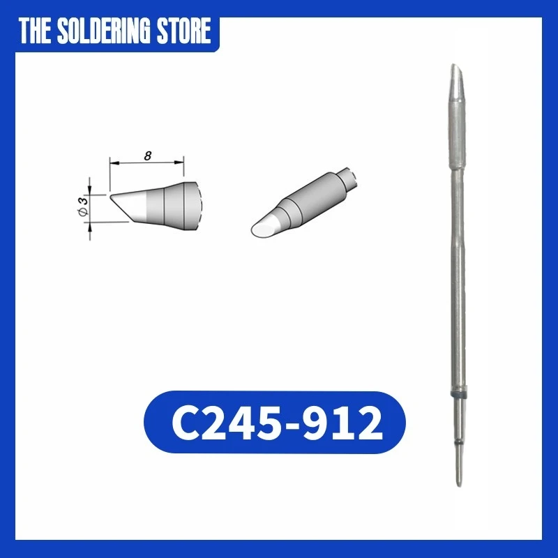 C245 912 Cartridge for JBC SUGON AIFEN A9/A9pro T245 Soldering Handle, жало C245 Tip Replacement Accessory Tool