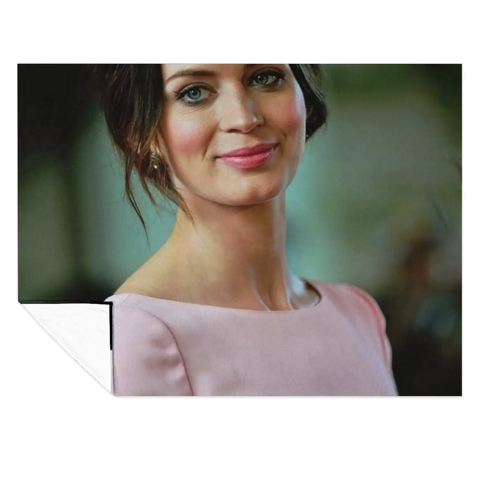 

Emily Blunt Throw Blanket Weighted Baby Hair Personalized Gift Blankets