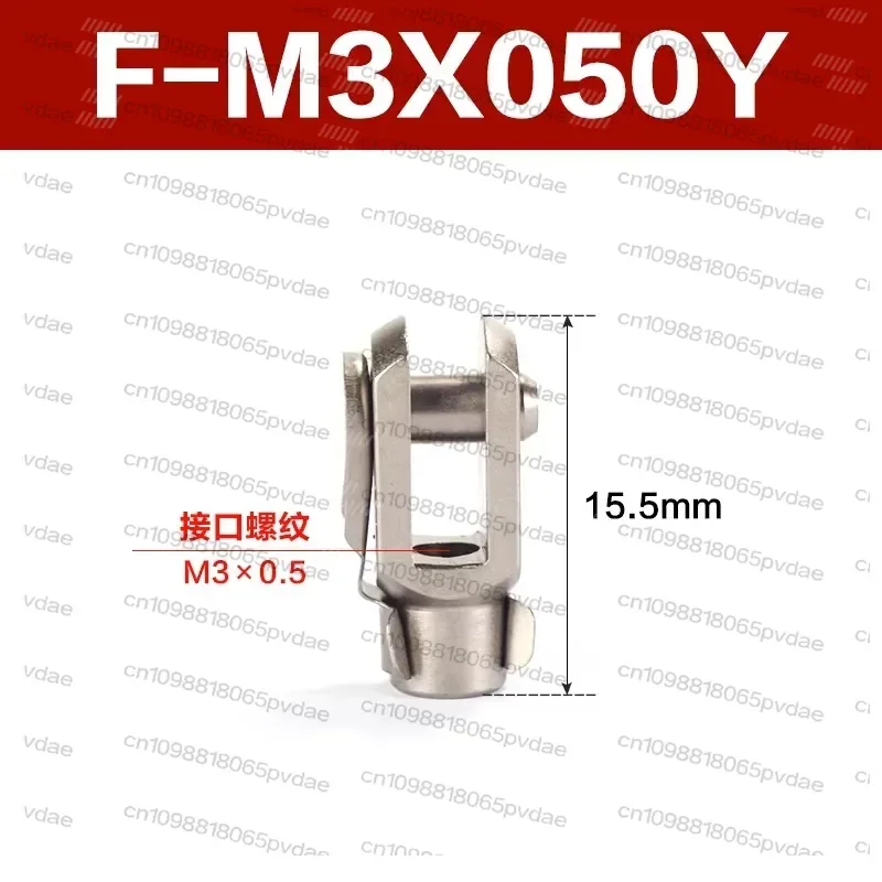 Tool Parts M6 M8 M10 M12 M15 M20 M27 M36 M42 Y Joint Female to Male Thread Pneumatic Cylinder Mounting Knuckle Rod Piston Clevis