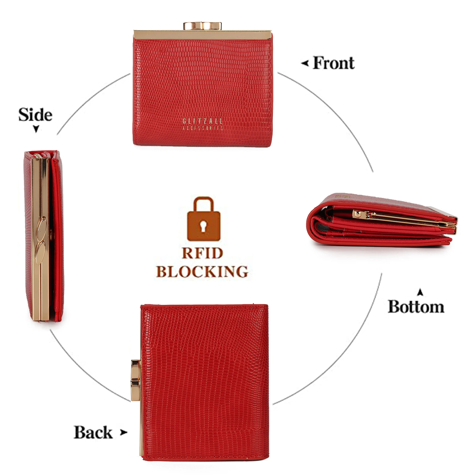 Elegant Luxury Lady Wallet Prefect Woman Purse