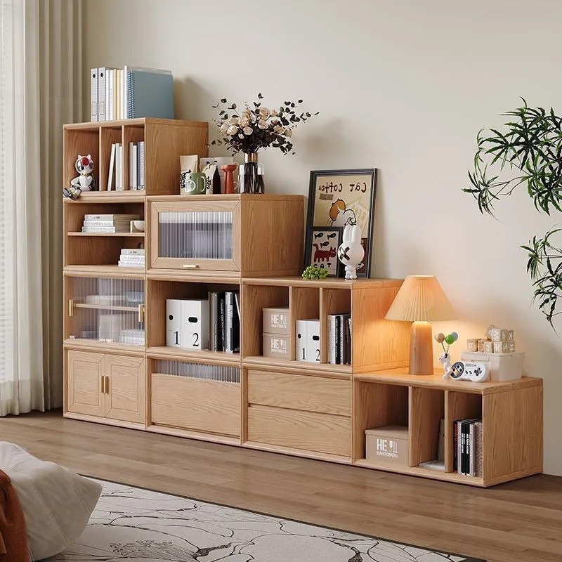 Free combination with chest of drawers Modular storage Multi-layer lattice storage cabinet
