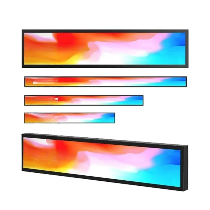 Smart Light Emitting Diode Panel Bar Display Electronic Shelf Display Shelf Edge Light Emitting Diode Display Stretch