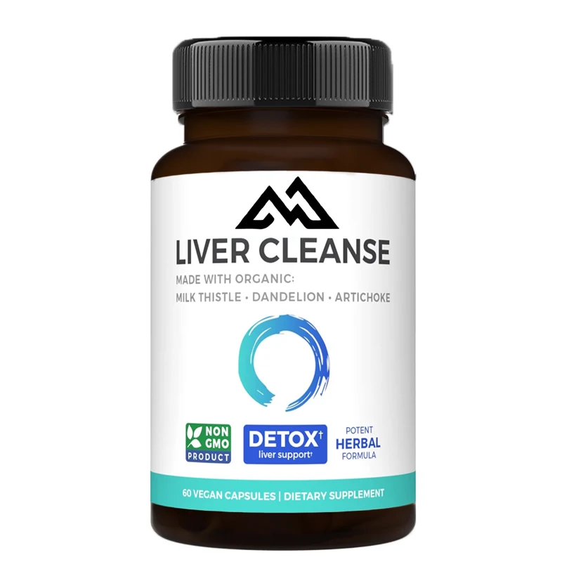 

Liver detoxification and repair milk thistle extract, dandelion root, and Korean thistle leaf 60 capsules vegetarian capsules