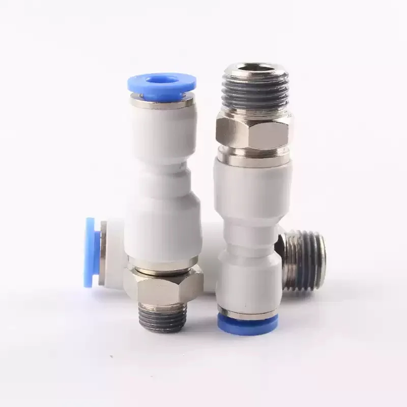 Pneumatic Air Fitting 360° Rotary Connectors Swivel Joint High Speed Rotation 6/8/10/12mm MaleThread M5 1/4 1/2 Quick Coupling
