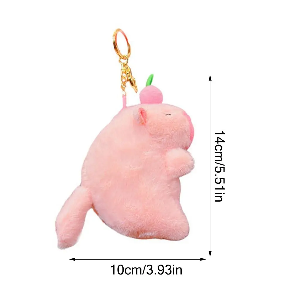 Poupée Capybara en peluche créative, animaux en peluche mignons, poupée Capybara de dessin animé multicolore, porte-clés doux, pendentif, jouet pour enfants