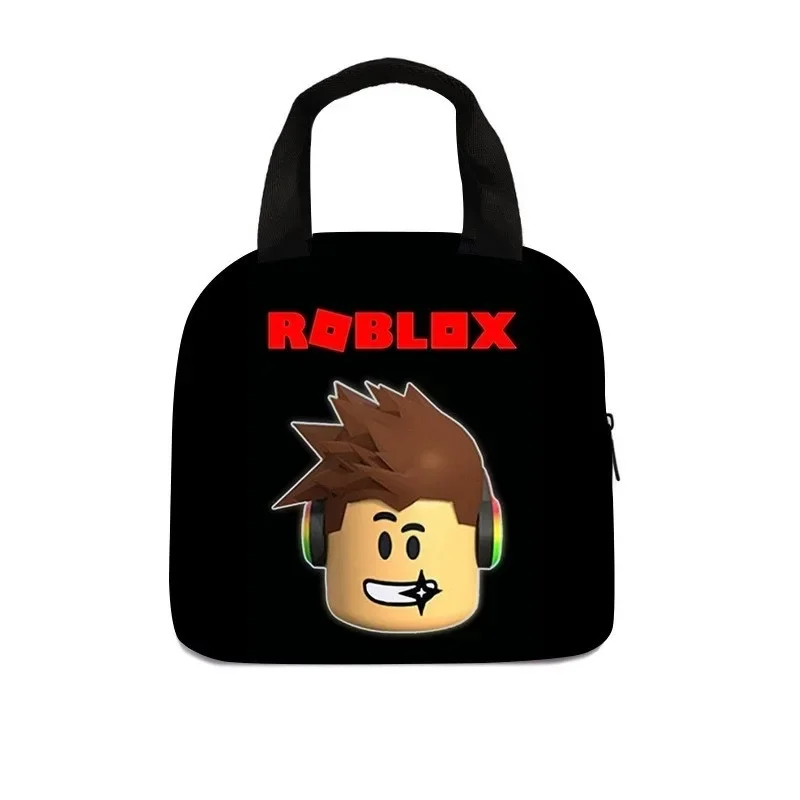 ROBLOX طفل حقيبة الغداء أنيمي المحمولة الأطفال وجبة حقيبة Kawaii رحلة مدرسية الغداء نزهة عشاء برودة لطيف وجبة الغذاء حقيبة الهدايا #5