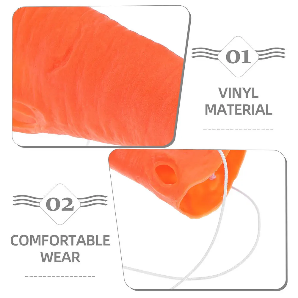 6 szt. Realistyczne nosy marchewki, lekkie i zabawne protezy nosa do cosplayu, kostiumu bałwana, na karnawał, imprezę, poprawiające atmosferę świąteczną.