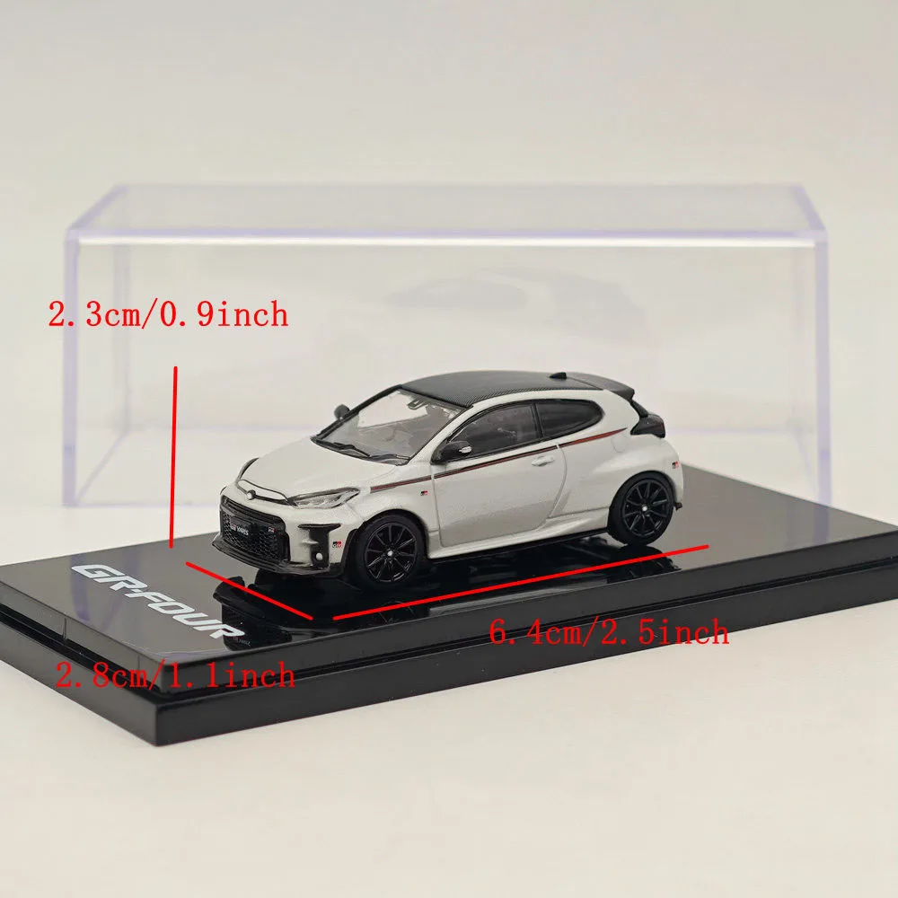 Hobby Japan 1:64 GR-Four YARIS RZ parti GR ad alte prestazioni White muslimate Diecast Models Car Collection Auto Toys Gift