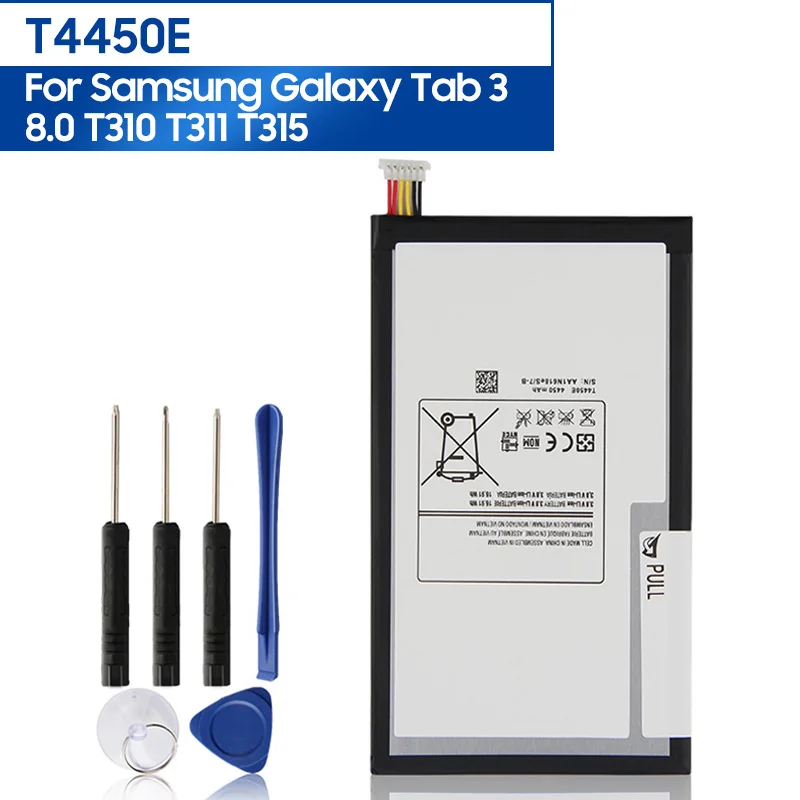 

Replacement Tablet Battery T4450E For Samsung GALAXY Tab 3 8.0 T310 T311 T315 T4450C Rechargeable Battery 4450mAh