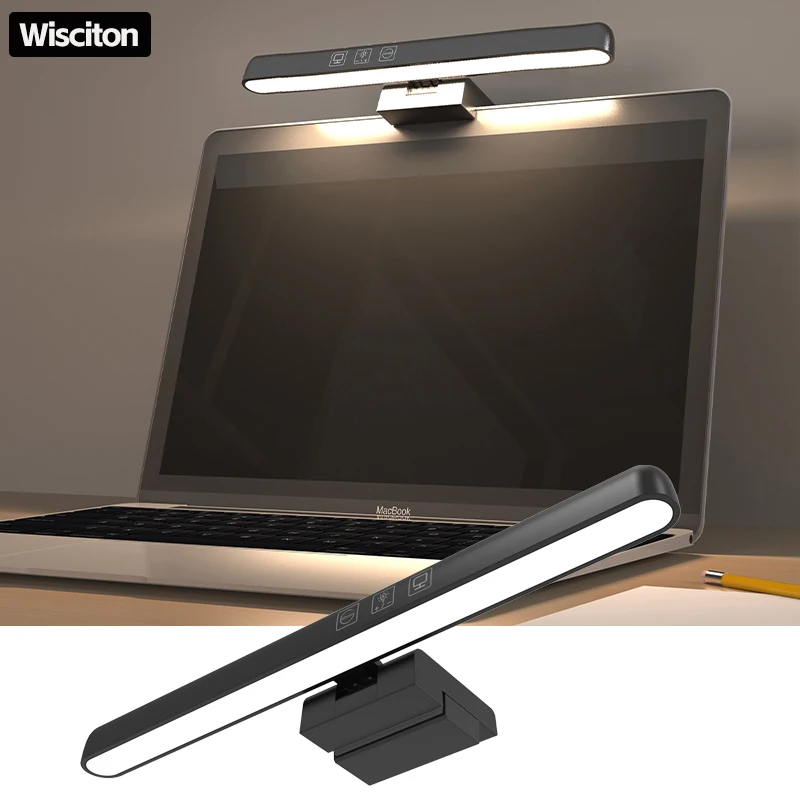 

LED Reading Desk Lamp Display Light Bar Study Work Eye Protection Lights PC Computer Dimming Screen Hanging Light Night Lighting