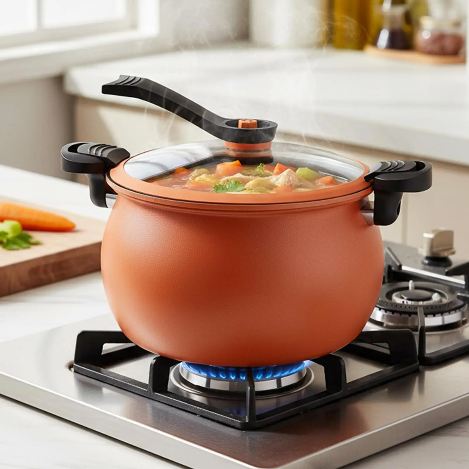 

Многофункциональная скороварка с антипригарным покрытием, большой емкости, с прозрачной крышкой, для медленного приготовления риса