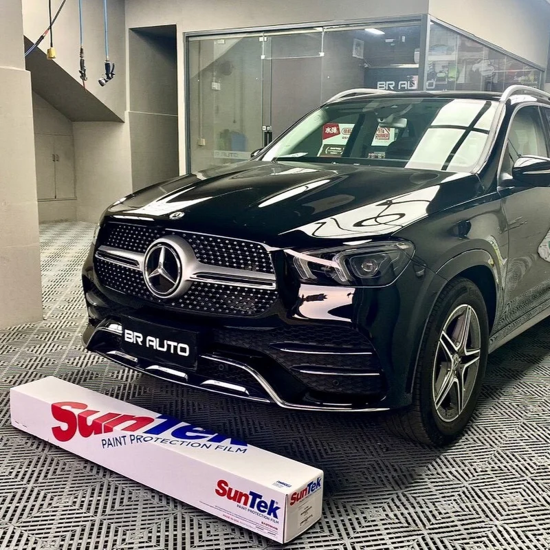 

Hydrophobic Suntek 60in50ft Paint Protection Film Gloss Black TPU PPF SelfHealing 10Y Warranty Original HighTransparency Pro