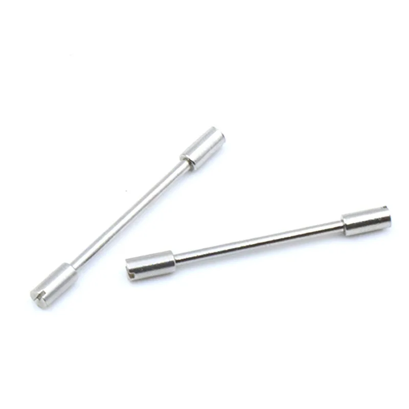 2ชิ้นอุปกรณ์ต่อสายนาฬิกาสกรูยาว28มม. สีเงินสำหรับ AP รอยัลโอ๊กนอกชายฝั่ง15706เครื่องมือซ่อมนาฬิกา15707