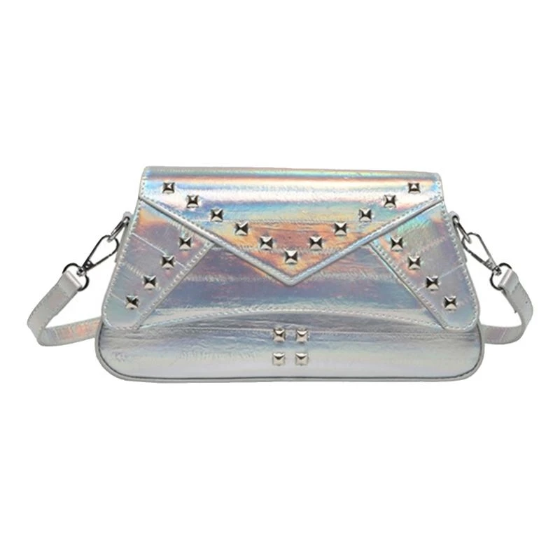 

Fashionable Rivet PU Shoulder Bag For Women And Girls Casual Crossbody Bags