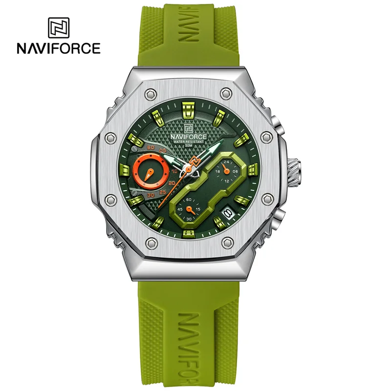 

NAVIFORCE Women's Watch Casual Couple lovers Waterproof Quartz Wristwatches Ladies Luminous Silicone Band Clock Relogio Feminino