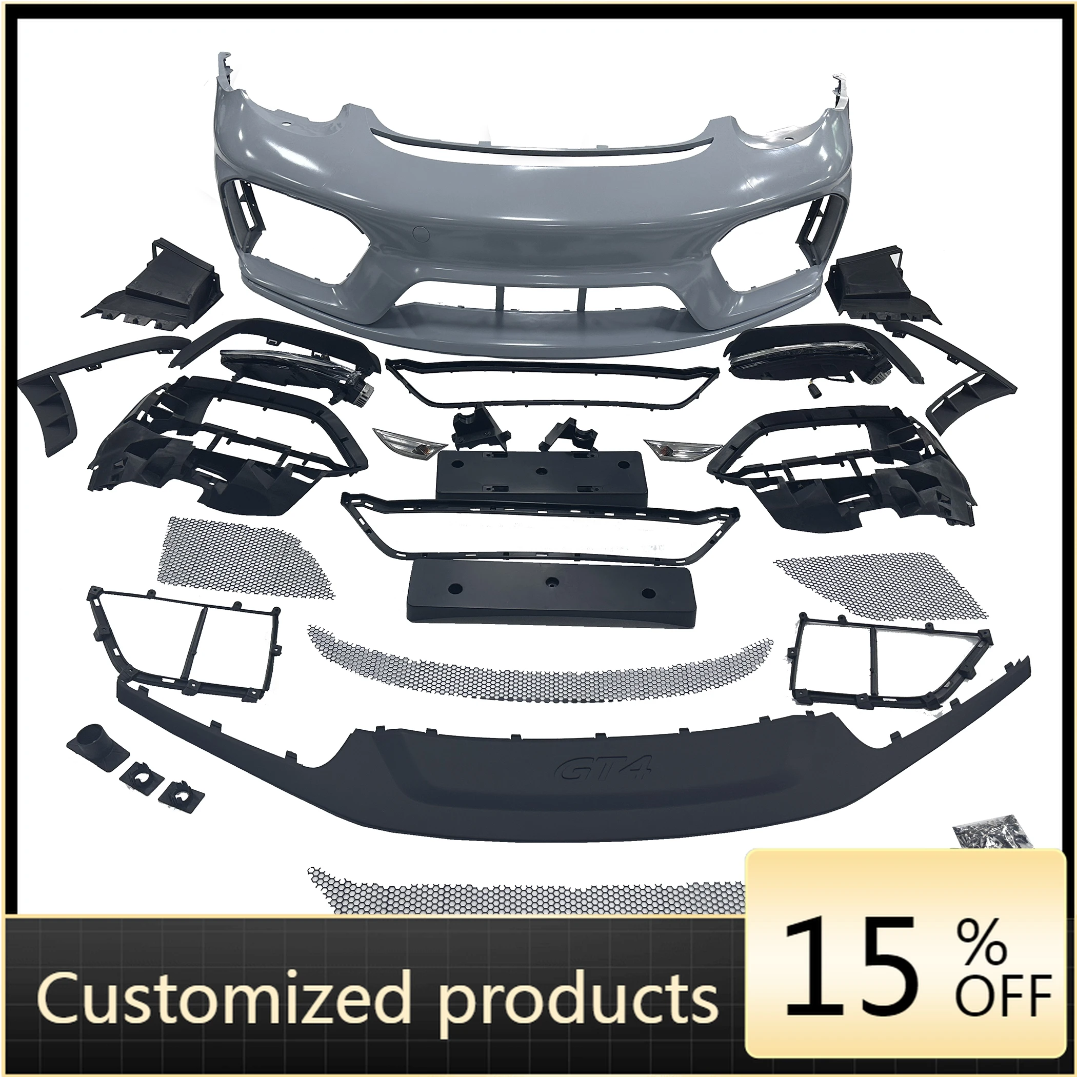 

Deren High QualityZ-ART 718 GT4 Front Bumper for Porschse 987.1 Facelift Body Kit for Boxster Cayman 2004-2008 GT4 RS