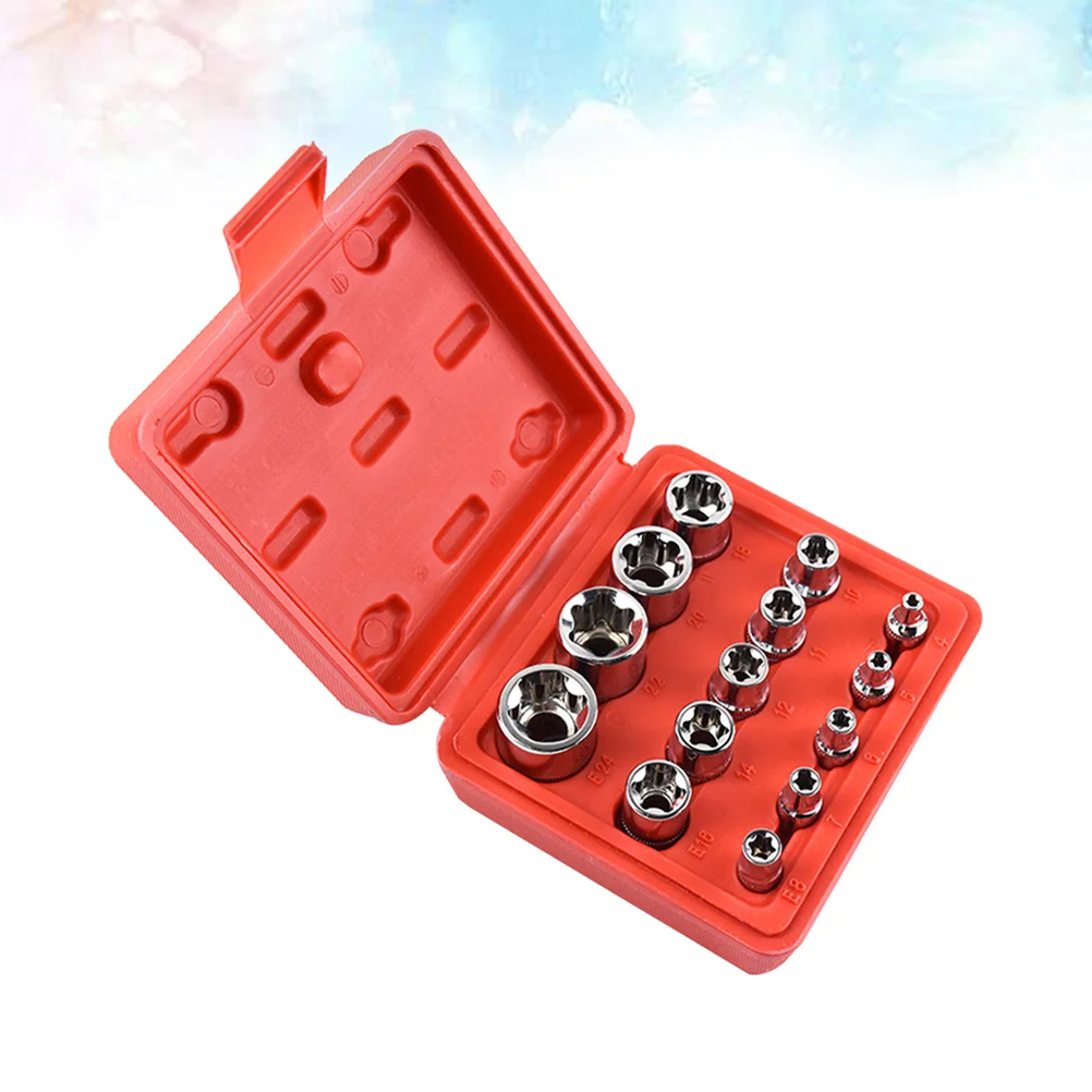 

14Pcs Hex Socket Wrench Set Strong High Grade Steel Lightweight Professional Auto Repair Mechanic Car Tool Kit