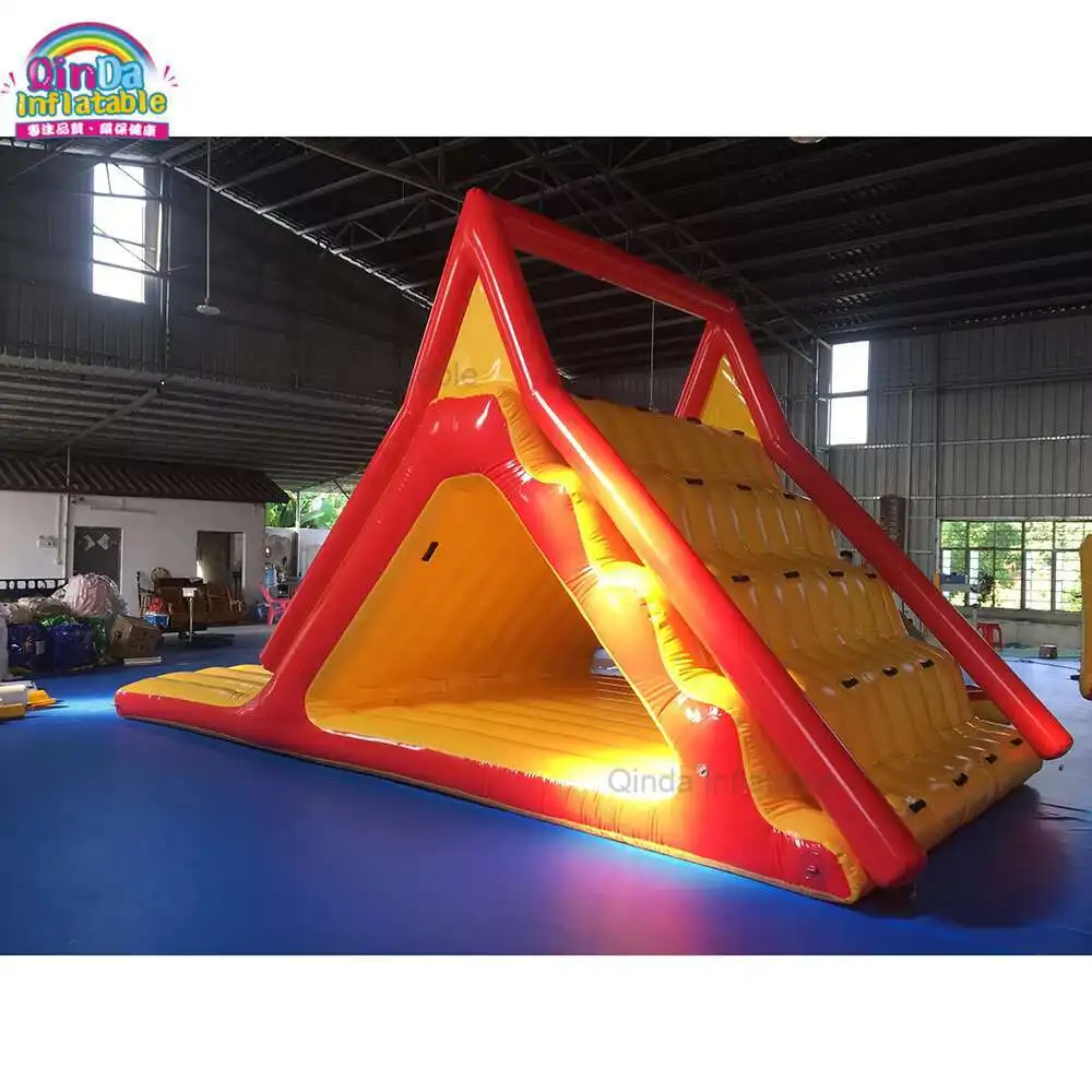Ocean Park Trampoline Climbing Slide Mobile Sea Rock Inflatable Water Triangle Slide