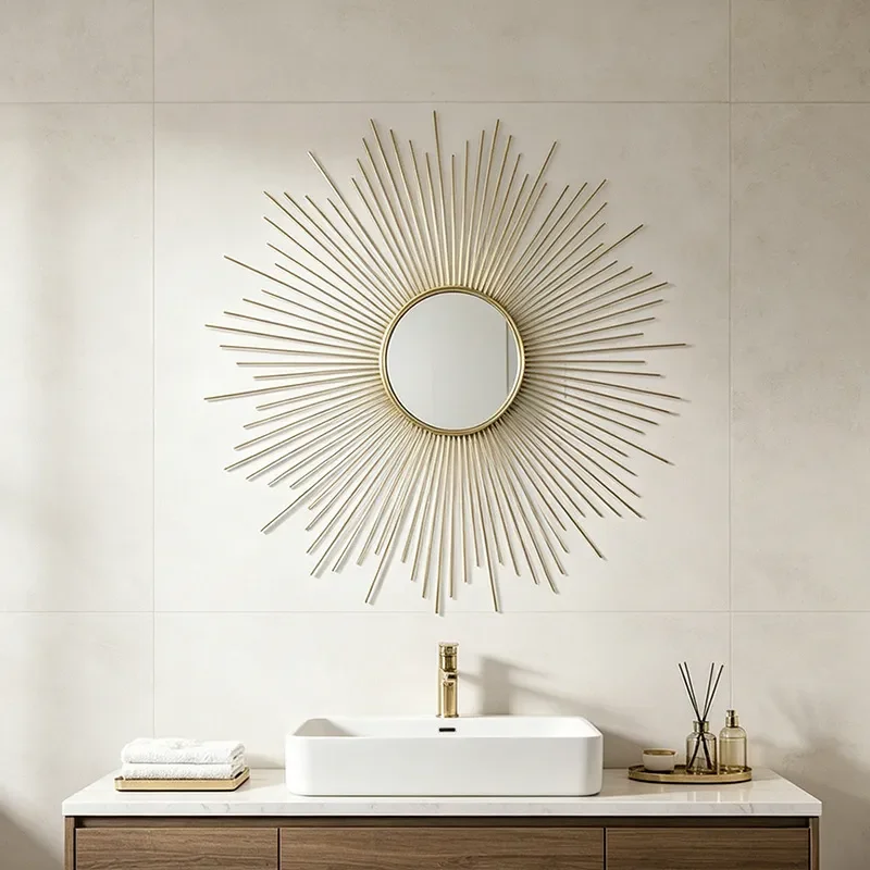 for Hotel Lobby Wall Decoration Sunglasses Home Living Room Background Wall Hanging European Corridor Aisle Creative Mirror