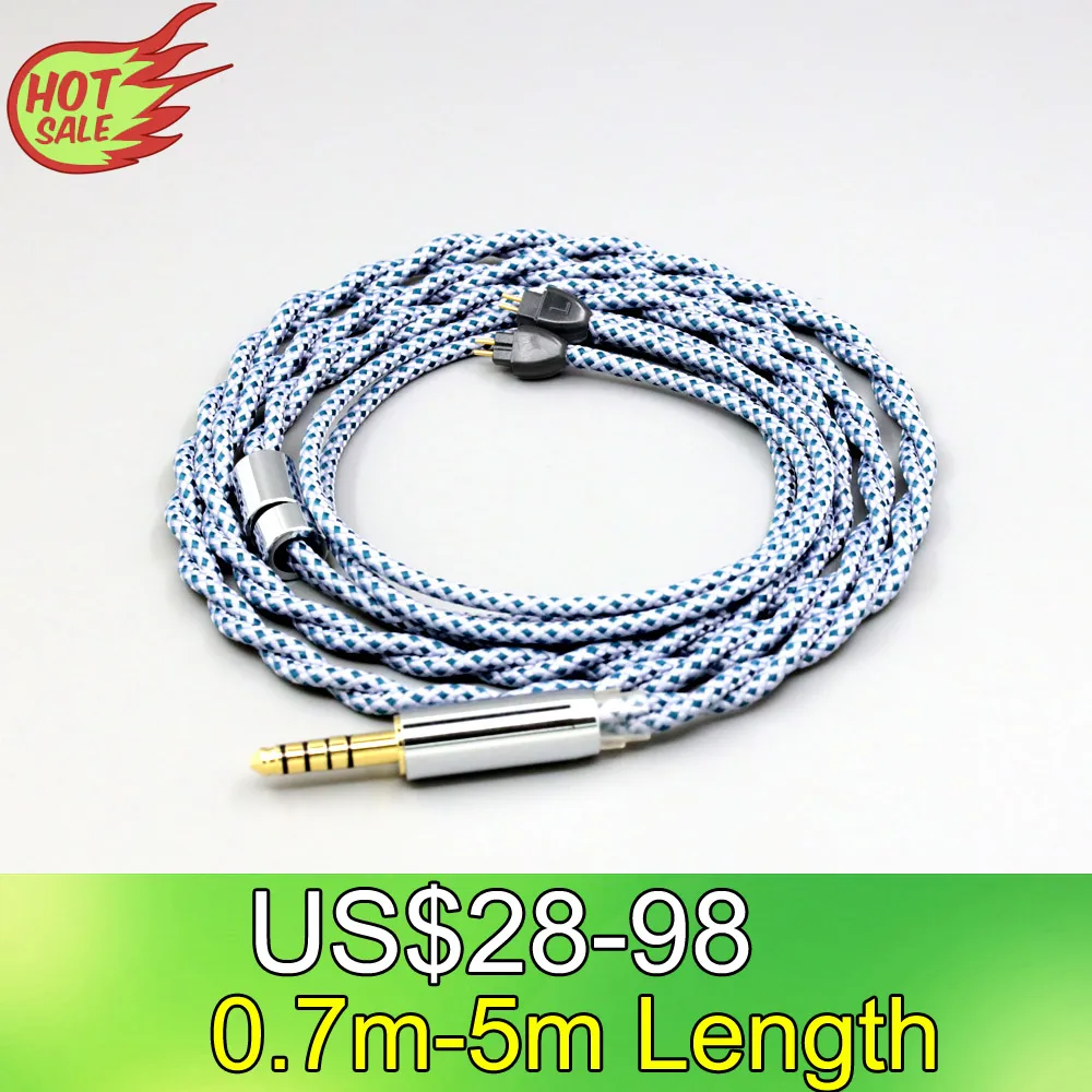 

99% Pure Silver Mix Graphene OCC Shielding Earphone Cable For HiFiMan RE2000 Topology Diaphragm Dynamic Driver LN008664