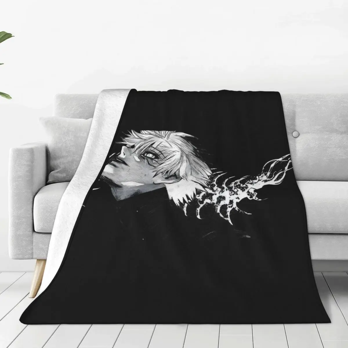 Anime Tokyo Ghoul (16) Blankets Soft Warm Flannel Throw Blanket Bedding for Bed Living room Picnic Travel Home Sofa