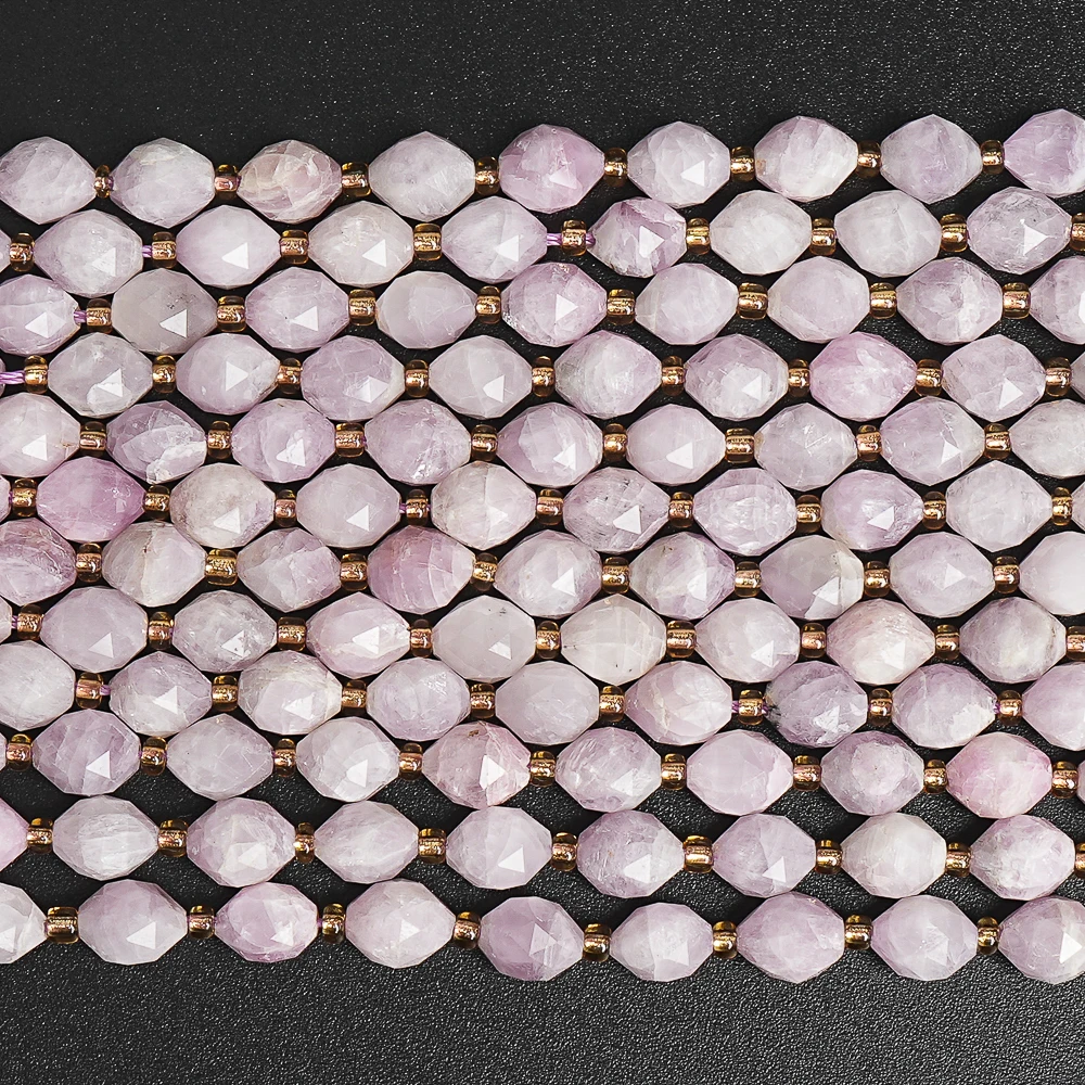 Natural Stone Beads Grade AA Spodumene Light purple Loose Beads For Jewelry Making Diy Bracelet Accessories Strand 8mm 15''