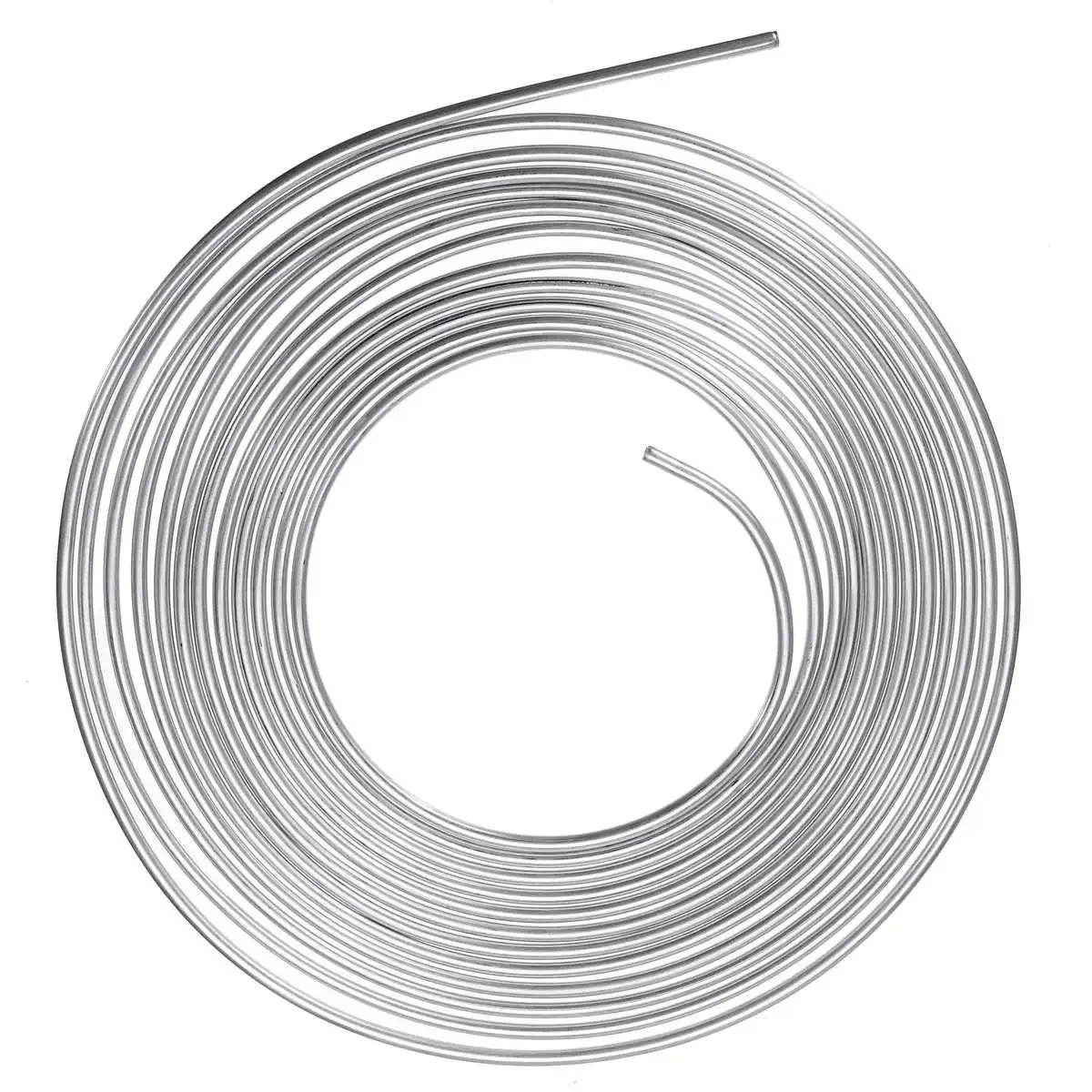 

25ft 7.62m Roll Tube Coil of 3/16" OD Copper Nickel Brake Pipe Hose Line Piping Tube Tubing Silver Zinc