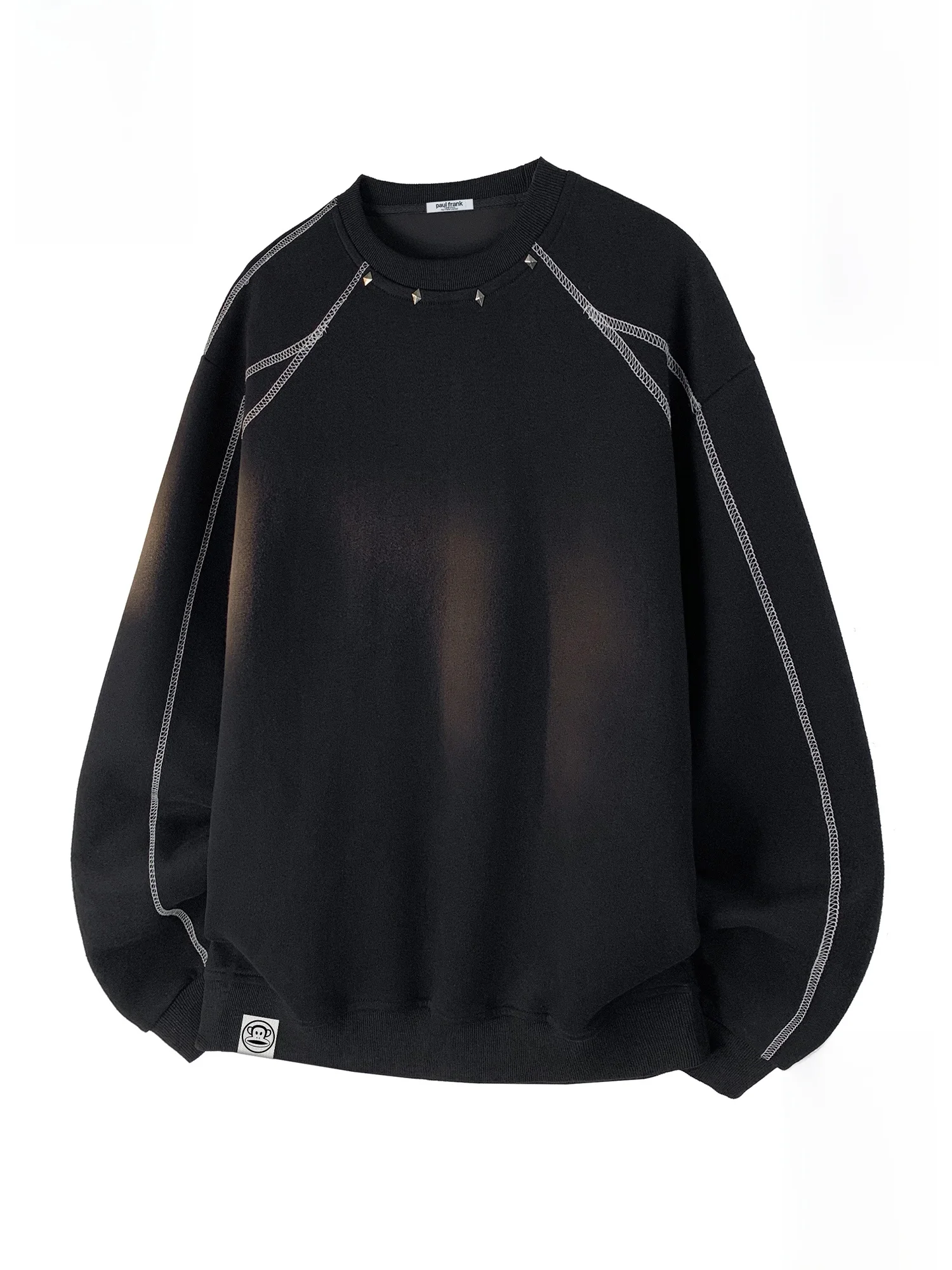 

PaulFrank Silver Fce Long Sve Hoodie Men Winter Casual Sportswear Comfortable Cotton Polyester Blend round Ne