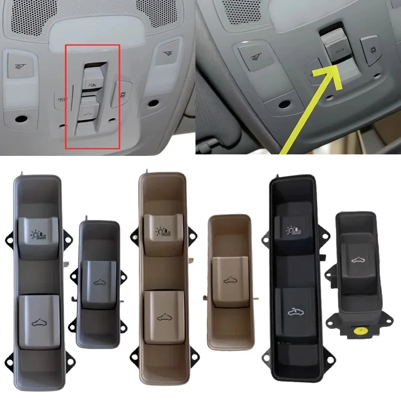 Grey Beige Black Half Scene Panoramic Sunroof Switch Button For Audi A6 C7 A7 A4 B9 A5 Q2 Q5 4GD959613A  4M0959613B/C 8W0 =4G0
