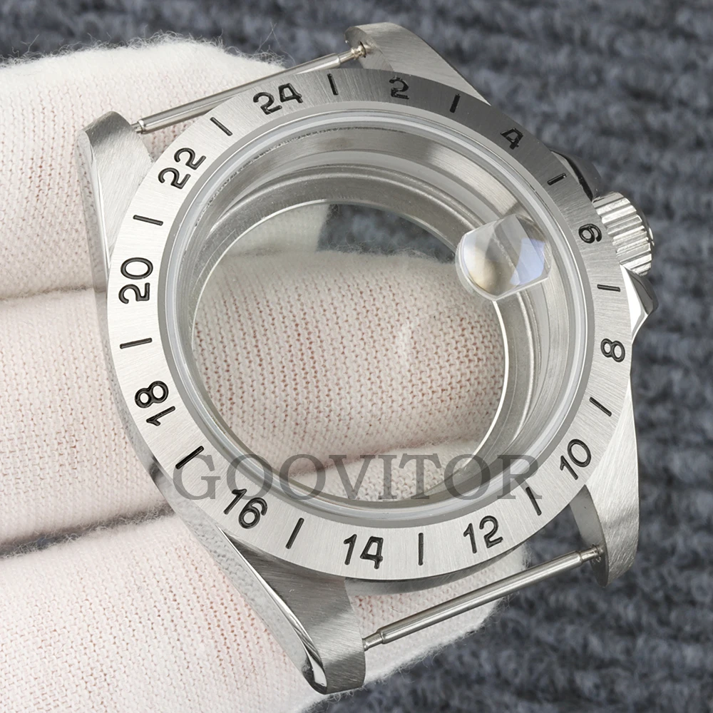 39mm Sapphire glass Case NH35 Stainless Steel Fit EXP Watch Case for NH34 NH35 NH36 NH38 Movement 28.5mm Dial Explore 2 Case
