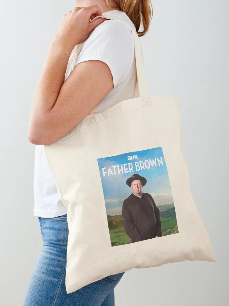 

BBC Father Brown Iconic Pose! Tote Bag handbag Eco bag Lady bags