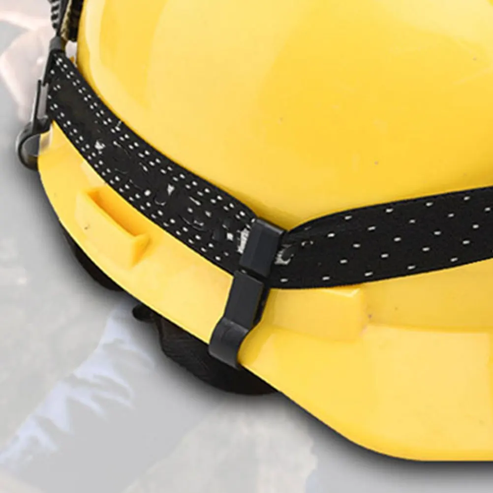 

50Pcs Sturdy Headlamp Clips Fixing Hooks Safety Headlight Clip Hardhat Fastening Clip For Construction Workers