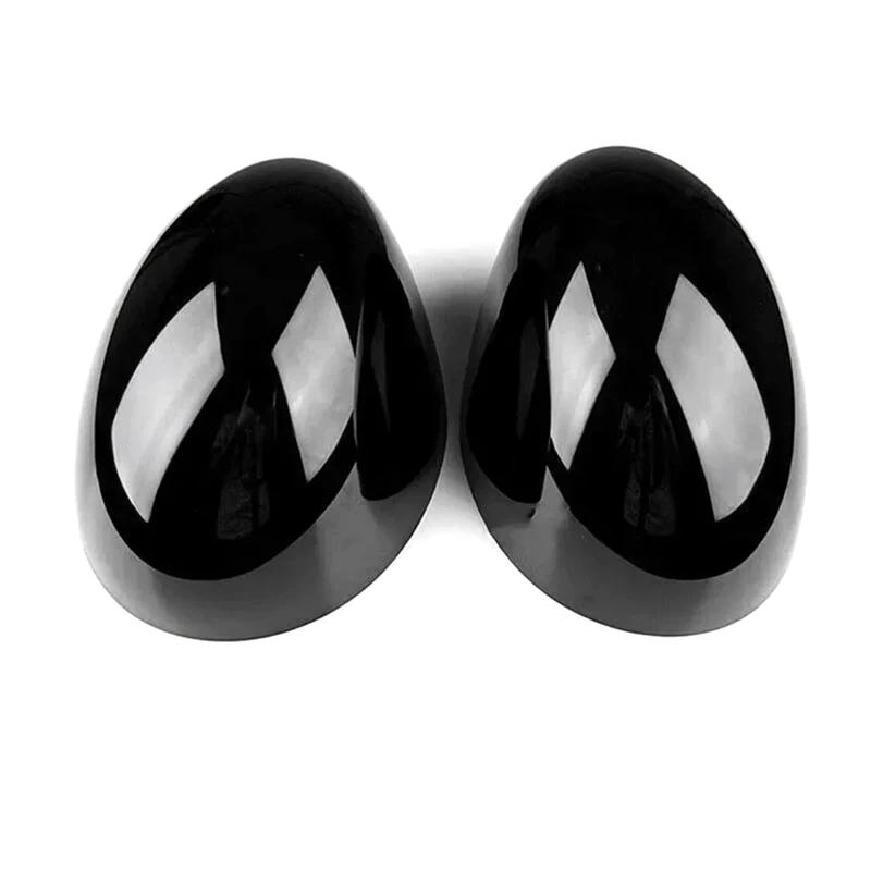 1Pair Gloss Black Wing Mirror Cover Cap Casings 51167401229 51167401230 For BMW Mini F54 F55 F56 F57 F60 LHD