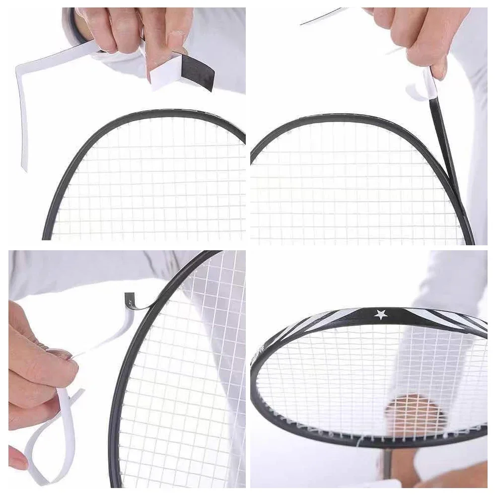 Badminton Racket Bescherming Stickers Full Cover Border Anti-Collision Strip Rackets Beschermende Slijtvaste Bat Frame Sticker