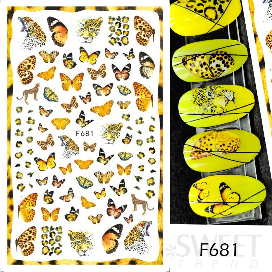 Bule Fairy Butterflies naklejki na paznokcie naklejki marzycielski projekt żywe holograficzne DIY Manicure Charms dekoracje okłady akcesoria JIF