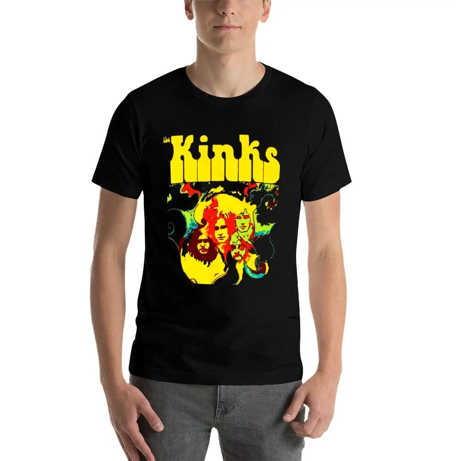 The Kinks Love Rock Band Art T-Shirt Short sleeve tee sweat graphics tops mens t shirts top quality