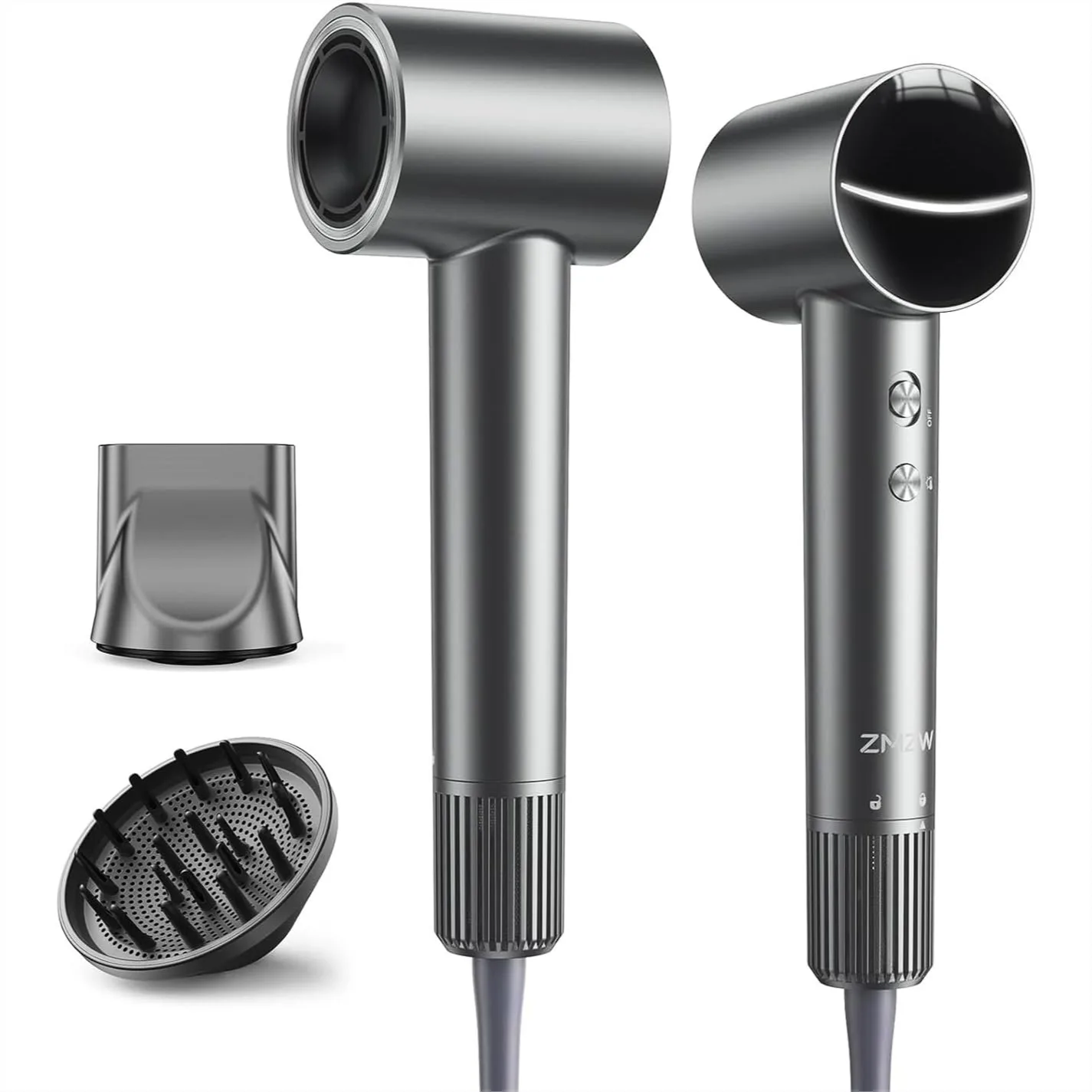 

High Speed Ionic Hair Dryer with 160,000 RPM Motor for Fast Drying, 500M Negative Ions for Frizz-Free Shine, Quiet & Lightweight