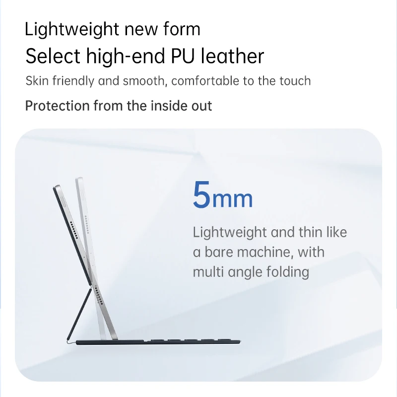 Magic Keyboard สําหรับ Apple iPad Pro 11 นิ้ว Air 4 5 แท็บเล็ตแล็ปท็อปสมาร์ทคีย์บอร์ดฝาครอบกรณี