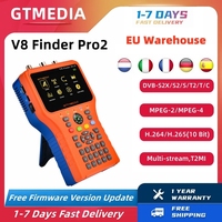 GTMEDIA V8 Finder PRO2 Satellite Finder DVB-S2X/S2/S/T2/T/C MPEG-2/4 H.264/H.265 (10bit) Digital Satfinder EU Warehouse In Stock