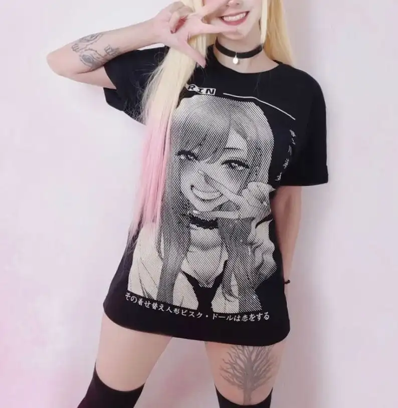 Unisex My Cosplay Darling Anime T-Shirt, Sailor Manga Waifu Graphic Tee Shirt