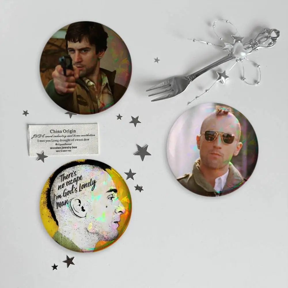 We Are The-e People Taxi Driver Brooches Stylish Ornament Pins Exquisite Round Badge Bag Accessories Jewelry Gifts